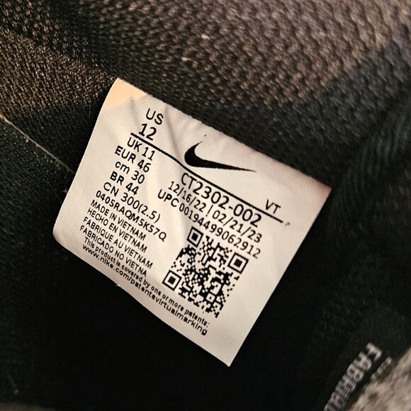 Nike Air Force 1 Low "07 Black White" CT2302-002 Men's Size 12-No Box - Picture 16 of 16